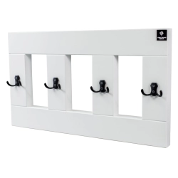 WDC-17 WIESZAK ŚCIENNY DREWNIANY BIAŁY  LITE Dąb Olcha Rozmiar od 50 do 120 cm