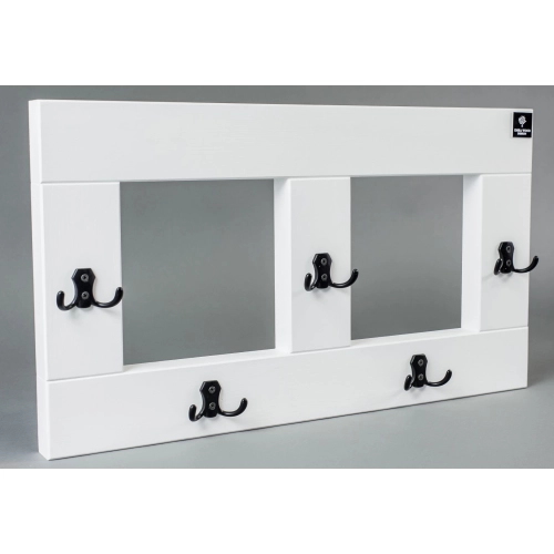 WDC-18 WIESZAK ŚCIENNY DREWNIANY BIAŁY  LITE Dąb Olcha Rozmiar od 40 do 120 cm