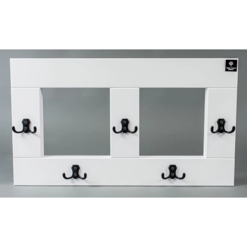 WDC-18 WIESZAK ŚCIENNY DREWNIANY BIAŁY  LITE Dąb Olcha Rozmiar od 40 do 120 cm