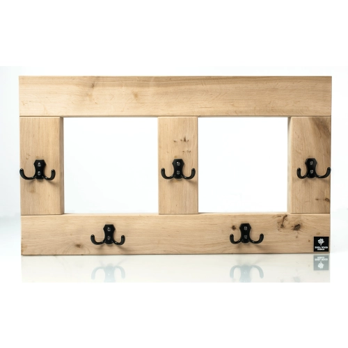 WDC-18 WIESZAK ŚCIENNY DREWNIANY LITE NATURALNY Dąb Olcha Rozmiar od 40 do 120 cm