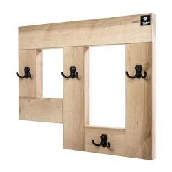 WDC-19 WIESZAK ŚCIENNY DREWNIANY LITE NATURALNY Dąb Olcha Rozmiar od 50 do 120 cm