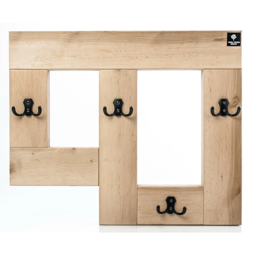 WDC-19 WIESZAK ŚCIENNY DREWNIANY LITE NATURALNY Dąb Olcha Rozmiar od 50 do 120 cm