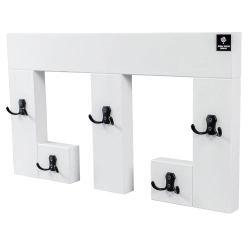 WDC-22 WIESZAK ŚCIENNY DREWNIANY BIAŁY LITE Dąb Olcha Rozmiar od 50 do 120 cm