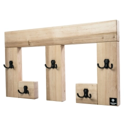 WDC-22 WIESZAK ŚCIENNY DREWNIANY LITE NATURALNY Dąb Olcha Rozmiar od 50 do 120 cm