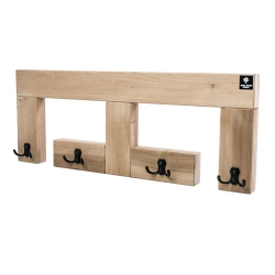 WDC-23 WIESZAK ŚCIENNY DREWNIANY LITE NATURALNY Dąb Olcha Rozmiar od 45 do 120 cm