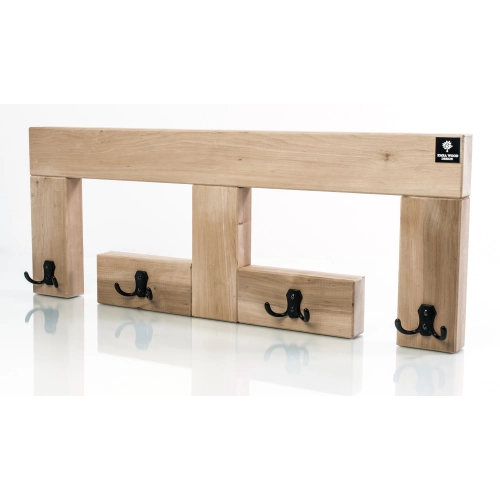 WDC-23 WIESZAK ŚCIENNY DREWNIANY LITE NATURALNY Dąb Olcha Rozmiar od 45 do 120 cm