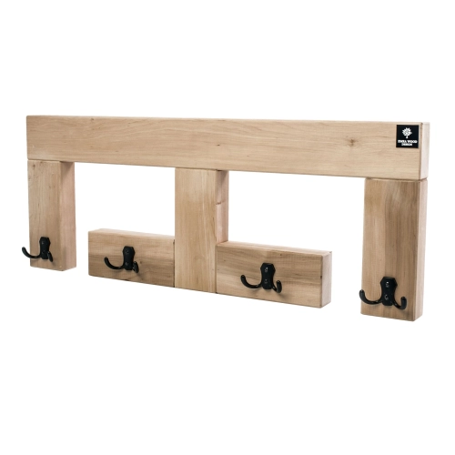 WDC-23 WIESZAK ŚCIENNY DREWNIANY LITE NATURALNY Dąb Olcha Rozmiar od 45 do 120 cm