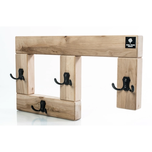 WDC-25 WIESZAK ŚCIENNY DREWNIANY  LITE Dąb Olcha Rozmiar od 60 cm do 100 cm