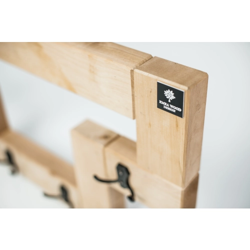 WDC-26 WIESZAK ŚCIENNY DREWNIANY  LITE Dąb Olcha Rozmiar od 60 do 120 cm