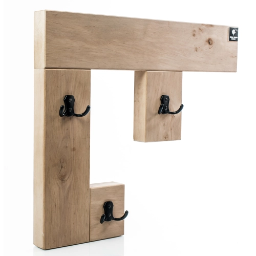 WDC-27 WIESZAK ŚCIENNY DREWNIANY  LITE Dąb Olcha Rozmiar od 40 do 80 cm