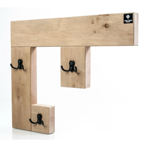 WDC-27 WIESZAK ŚCIENNY DREWNIANY  LITE Dąb Olcha Rozmiar od 40 do 80 cm