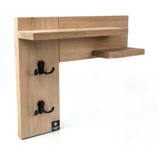 WDC-29 WIESZAK ŚCIENNY  DREWNIANY LITE NATURALNY Dąb Olcha Rozmiar od 45 cm do 60 cm