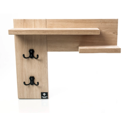 WDC-29 WIESZAK ŚCIENNY  DREWNIANY LITE NATURALNY Dąb Olcha Rozmiar od 45 cm do 60 cm