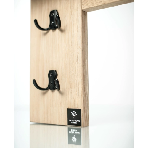 WDC-29 WIESZAK ŚCIENNY  DREWNIANY LITE NATURALNY Dąb Olcha Rozmiar od 45 cm do 60 cm