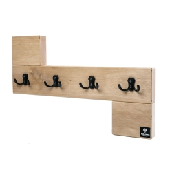 WDC-35 WIESZAK ŚCIENNY DREWNIANY LITE NATURALNY Dąb Olcha Rozmiar od 50 do 120 cm