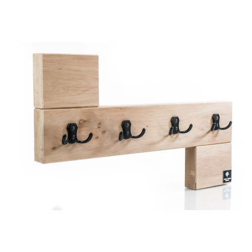 WDC-35 WIESZAK ŚCIENNY DREWNIANY LITE NATURALNY Dąb Olcha Rozmiar od 50 do 120 cm