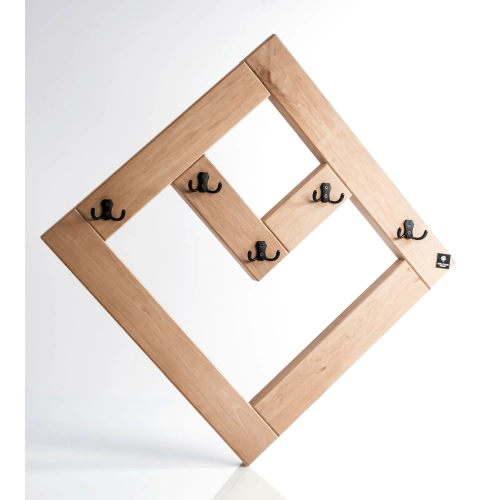 WDC-39 WIESZAK ŚCIENNY DREWNIANY Dąb Olcha Rozmiar od 60 do 70 cm