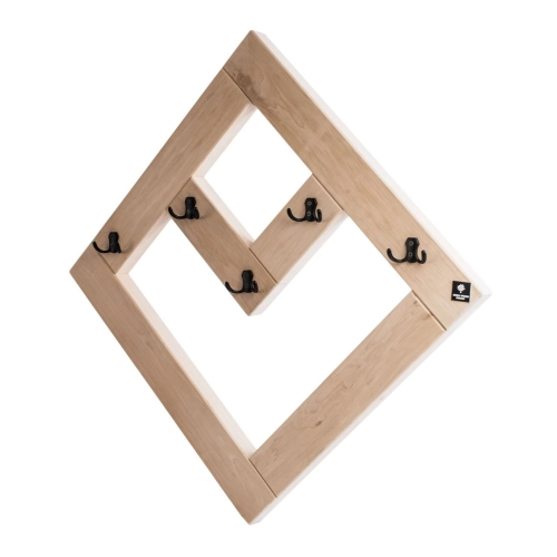 WDC-39 WIESZAK ŚCIENNY DREWNIANY Dąb Olcha Rozmiar od 60 do 70 cm