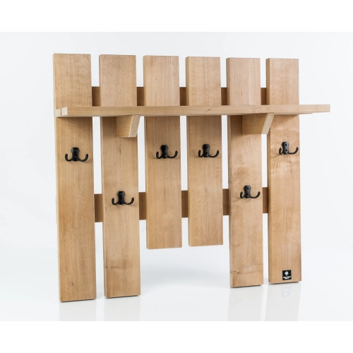 WDC-4 WIESZAK ŚCIENNY DREWNIANY  LITE Dąb Olcha Rozmiar od 80 do 120 cm