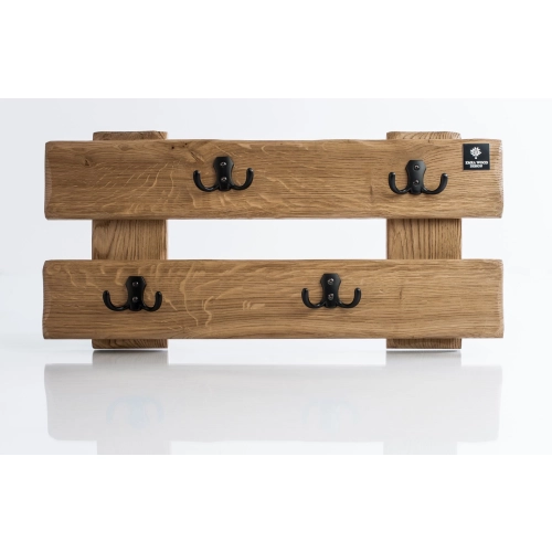 WDC-41 Wieszak Ścienny Drewniany Dąb Olcha Rozmiar od 50 do 80 cm
