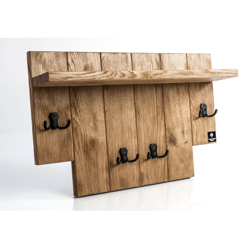 WDC-42 WIESZAK ŚCIENNY DREWNIANY NATURALNY Dąb Olcha Rozmiar od 50 do 80 cm