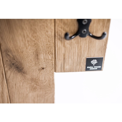 WDC-42 WIESZAK ŚCIENNY DREWNIANY NATURALNY Dąb Olcha Rozmiar od 50 do 80 cm