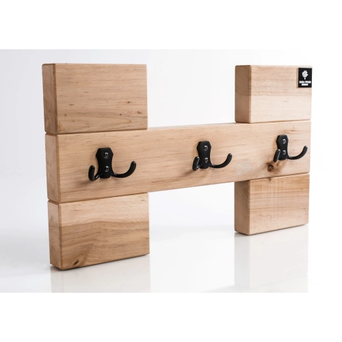 WDC-45 Wieszak Ścienny Drewniany Dąb Olcha Rozmiar od 50 do 100 cm
