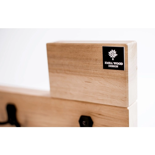 WDC-45 Wieszak Ścienny Drewniany Dąb Olcha Rozmiar od 50 do 100 cm