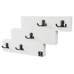 WDC-46 WIESZAK ŚCIENNY DREWNIANY BIAŁY Dąb Olcha Rozmiar od 50 do 120 cm