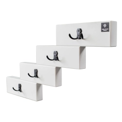 WDC-48 WIESZAK ŚCIENNY DREWNIANY BIAŁY Dąb Olcha Rozmiar od 50 do 120 cm