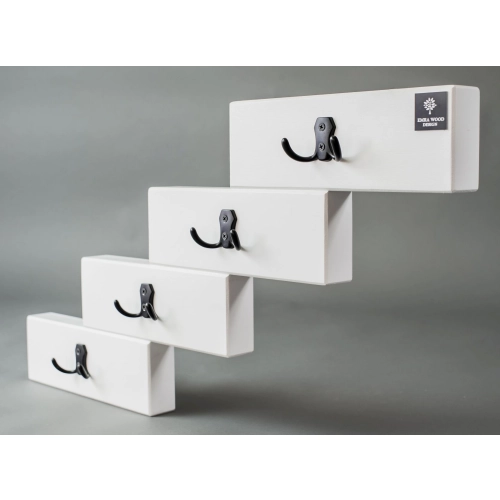 WDC-48 WIESZAK ŚCIENNY DREWNIANY BIAŁY Dąb Olcha Rozmiar od 50 do 120 cm