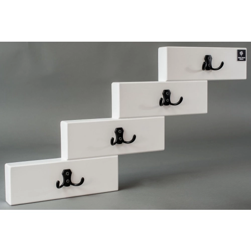 WDC-48 WIESZAK ŚCIENNY DREWNIANY BIAŁY Dąb Olcha Rozmiar od 50 do 120 cm