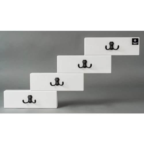 WDC-48 WIESZAK ŚCIENNY DREWNIANY BIAŁY Dąb Olcha Rozmiar od 50 do 120 cm