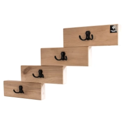 WDC-48 Wieszak Ścienny Drewniany Dąb Olcha Rozmiar od 50 cm  do 120 cm