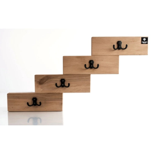 WDC-48 Wieszak Ścienny Drewniany Dąb Olcha Rozmiar od 50 cm  do 120 cm