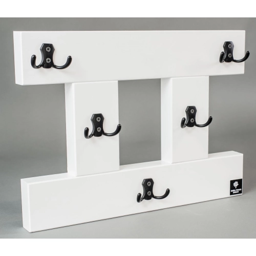 WDC-49 WIESZAK ŚCIENNY DREWNIANY BIAŁY Dąb Olcha Rozmiar od 50 do 80 cm