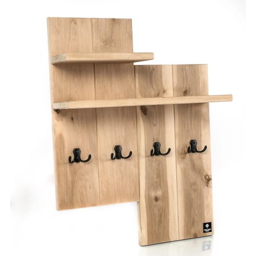 WDC-5 WIESZAK ŚCIENNY DREWNIANY LITE NATURALNY Dąb Olcha Rozmiar od 40 do 75 cm