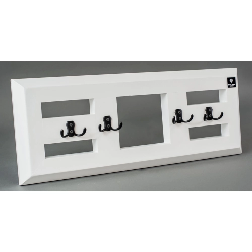 WDC-50 WIESZAK ŚCIENNY DREWNIANY BIAŁY Dąb Olcha Rozmiar od 50 do 80 cm