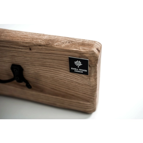 WDC-51 Wieszak Ścienny Drewniany Dąb Olcha Rozmiar od 50 do 120 cm