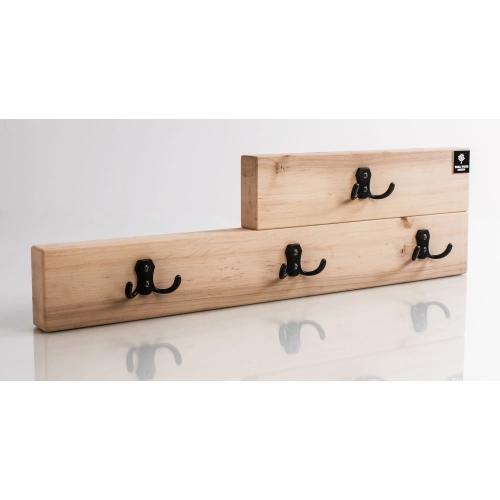 WDC-52 Wieszak Ścienny Drewniany Dąb Olcha Rozmiar od 50 do 120 cm