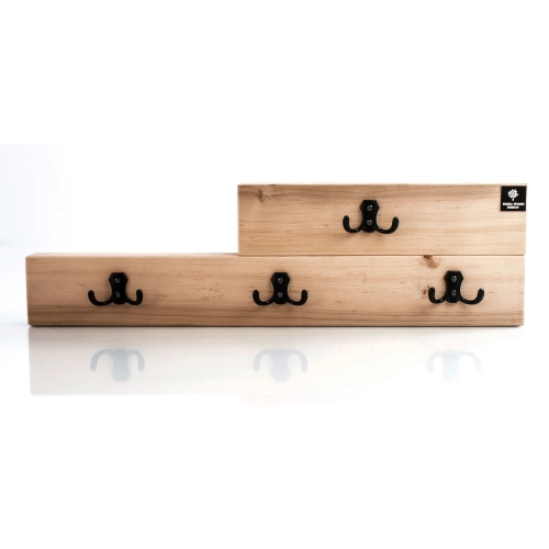 WDC-52 Wieszak Ścienny Drewniany Dąb Olcha Rozmiar od 50 do 120 cm