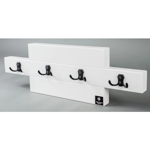 WDC-53 WIESZAK ŚCIENNY DREWNIANY BIAŁY Dąb Olcha Rozmiar od 40 do 120 cm