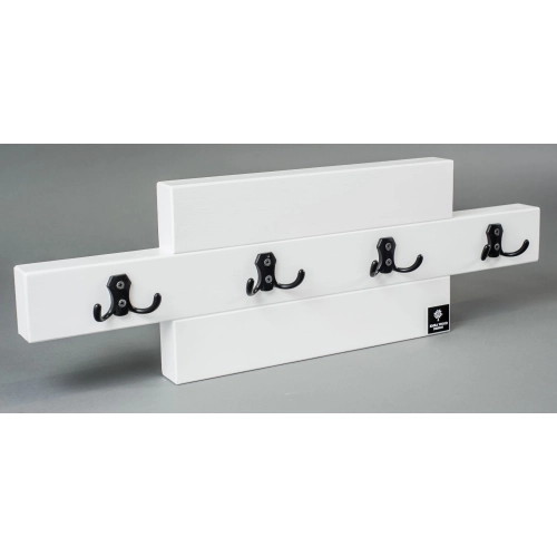 WDC-53 WIESZAK ŚCIENNY DREWNIANY BIAŁY Dąb Olcha Rozmiar od 40 do 120 cm