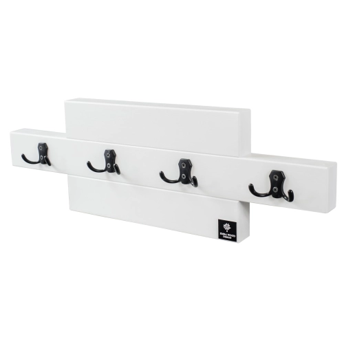 WDC-53 WIESZAK ŚCIENNY DREWNIANY BIAŁY Dąb Olcha Rozmiar od 40 do 120 cm