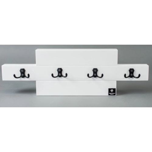 WDC-53 WIESZAK ŚCIENNY DREWNIANY BIAŁY Dąb Olcha Rozmiar od 40 do 120 cm