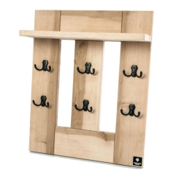 WDC-6 WIESZAK ŚCIENNY DREWNIANY  LITE Dąb Olcha Rozmiar od 70 do 120 cm