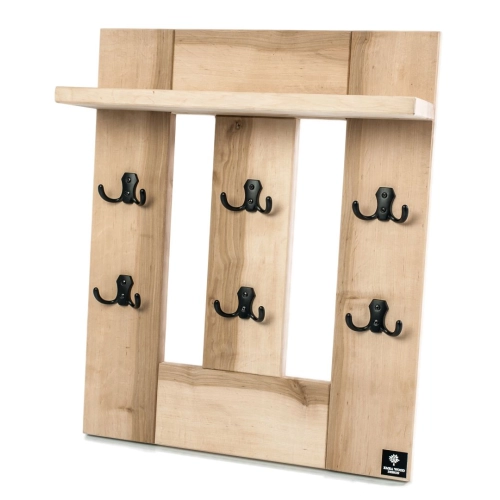 WDC-6 WIESZAK ŚCIENNY DREWNIANY  LITE Dąb Olcha Rozmiar od 70 do 120 cm