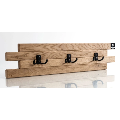 WDC-65 Wieszak Ścienny Drewniany Dąb Olcha Rozmiar od 50 do 120 cm