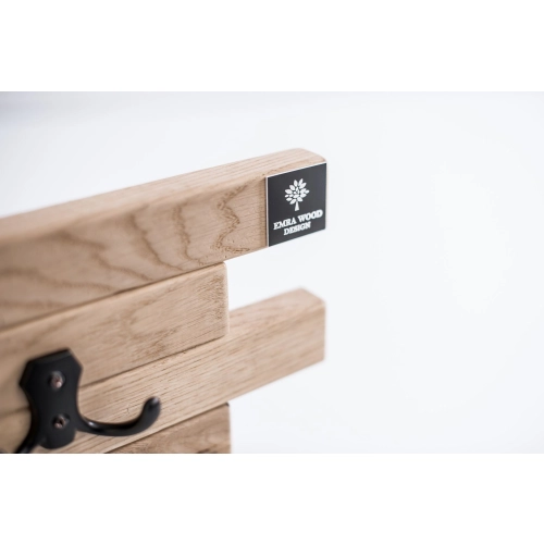 WDC-65 Wieszak Ścienny Drewniany Dąb Olcha Rozmiar od 50 do 120 cm