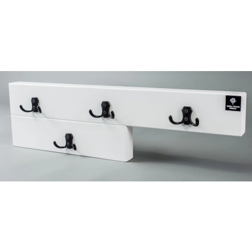 WDC-66 WIESZAK ŚCIENNY DREWNIANY BIAŁY Dąb Olcha Rozmiar od 50 do 80 cm